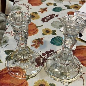 Not Rated Clear Glass Candle Holders gbos